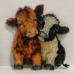 Suncatcher Acrylic Highland Cow Farm Animal Home Farmhouse Kitchen Decor New